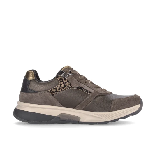 Gabor Rolling Soft 0105.01.004 Bronze Combi Wider Fit Sneaker | newshoes.ie
