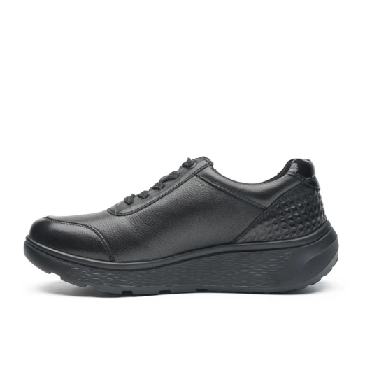 G Comfort S-2725S Black Leather Waterproof Casual Shoe | newshoes.ie
