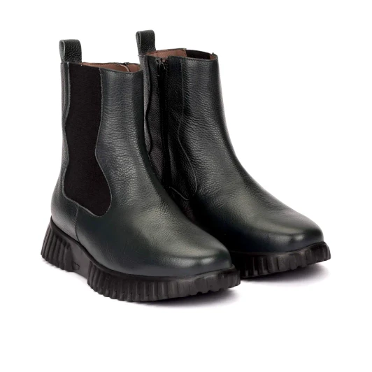 Wonders FlexFly 22 A-4422 Alpine Green Chelsea Style Ankle Boot | newshoes.ie