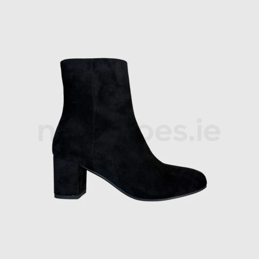 Susst Lucinda Black suede ankle boot | newshoes.ie