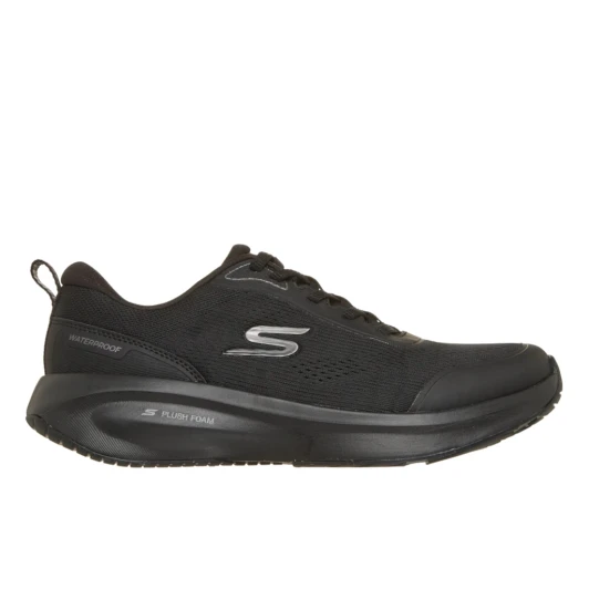 Skechers Waterproof: Plush Foam - Morning Dew 150574 Black Women's Sneaker | newshoes.ie
