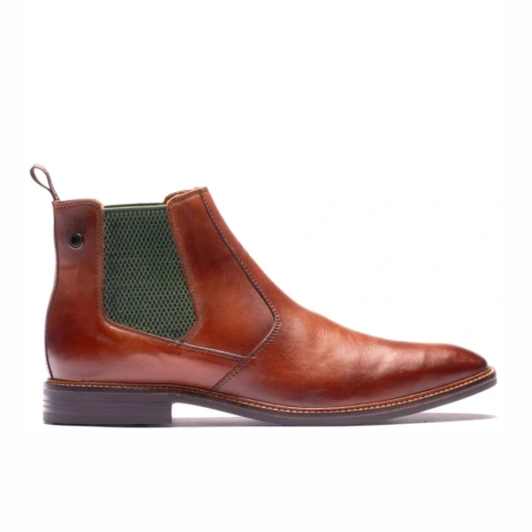 Base London Kensington Tan Leather Men's Chelsea Boots | newshoes.ie