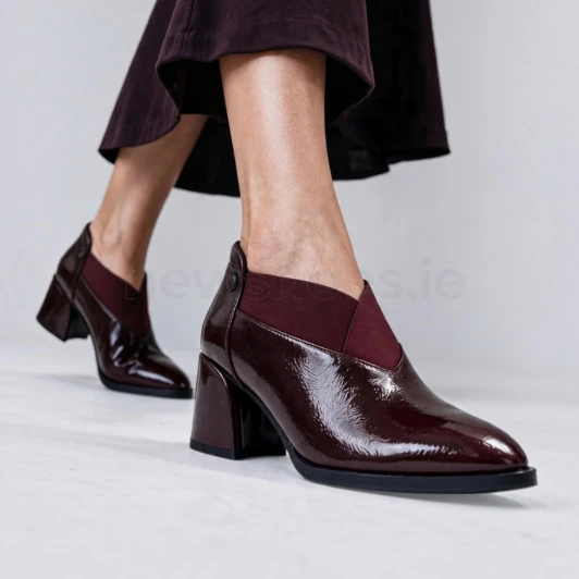 Loretta Vitale C2610 Wine Patent Shoe | newshoes.ie