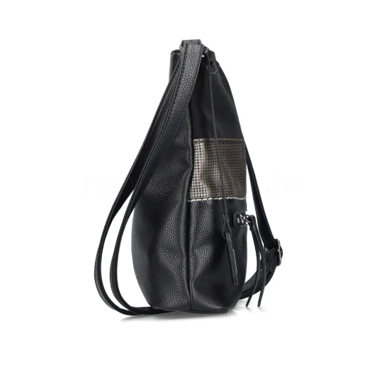 Rieker H1301-90 Black Combi Crossbody Bag | newshoes.ie