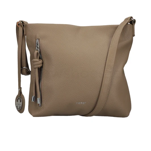 Rieker H1073-60 Taupe Crossbody Bag | newshoes.ie