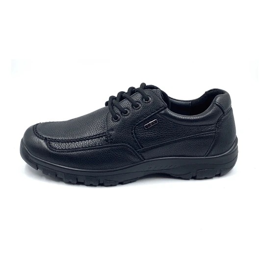 G Comfort A-7825 Black Wide Fit Men's Casual Shoe | newshoes.ie