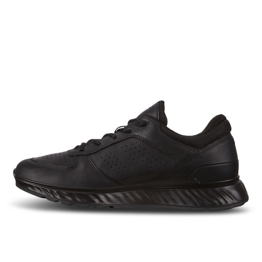 Ecco Exostride M Low 835314-01001 Black Leather Men's Casual Shoe | newshoes.ie