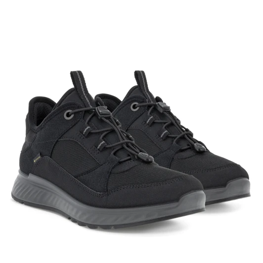 Ecco Exostride W Low GTX 835333-00001 Black Ladies Casual Shoe | newshoes.ie