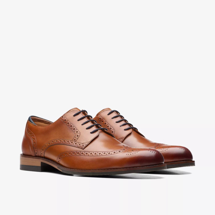 Clarks Craft Arlo Limit Tan Leather 26171453 Men's Formal Shoe