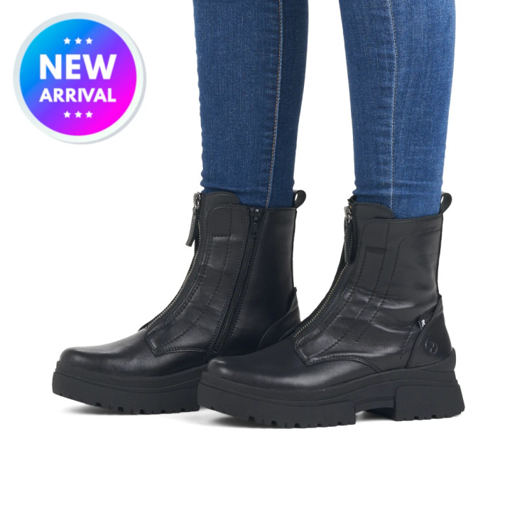 Rieker Evolution W0375-00 Black Wide Fit High Boots