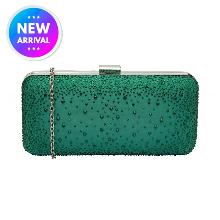 Lotus Mirabel ULG065NJ0 Emerald & Diamante Clutch Bag