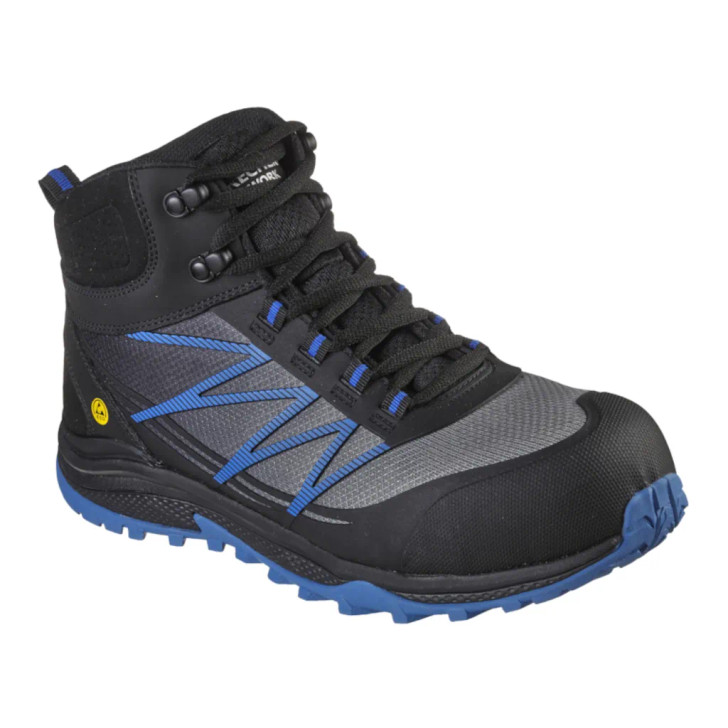 Skechers Work: Puxal - Firmle ESD Comp Toe 200047EC BKBL Black & Blue Safety Boot