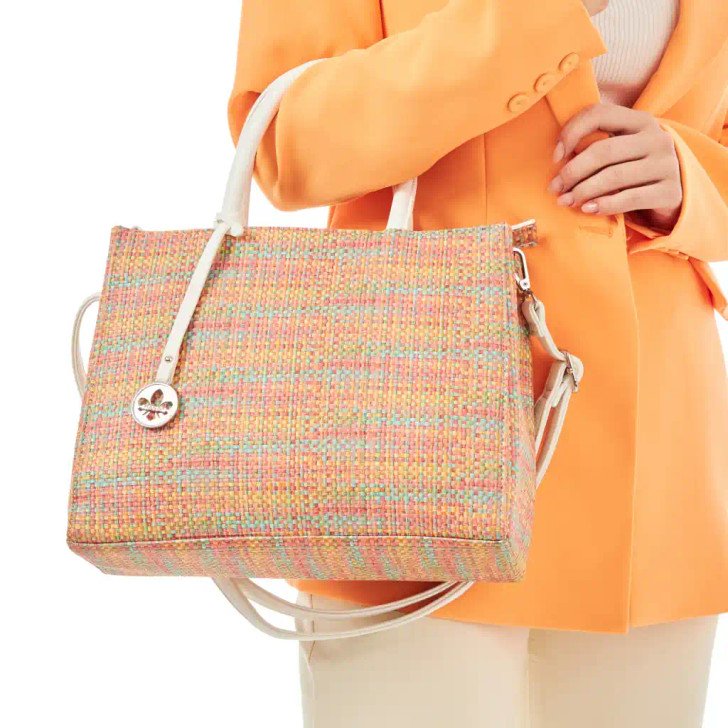 Rieker H1511-92 Pastel Multicolor Weave Cross Body Bag