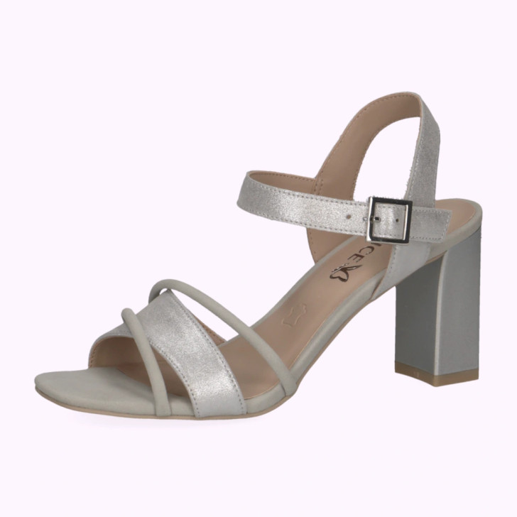 Caprice 9-28310-42-900 Silver Wider Fit Sandal
