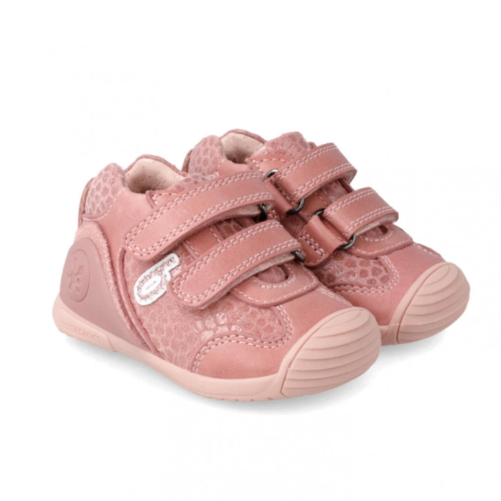 Biomecanics 221109-B Pink Velcro Sneaker