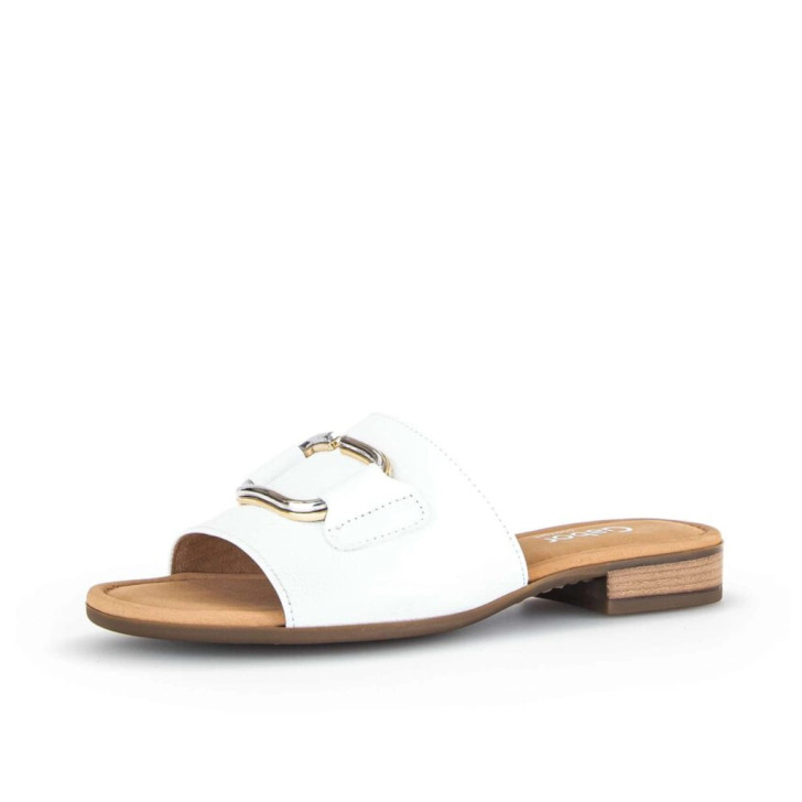 Gabor 42.792.50 White Leather Slide