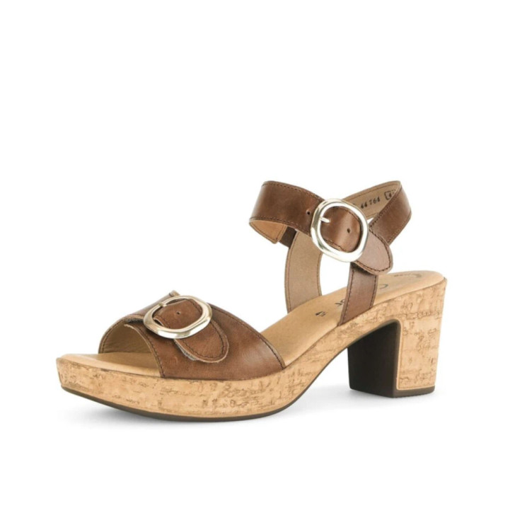 Gabor 44.764.24 Camel Block Heel Sandal