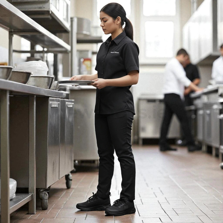 Skechers Work: Arch Fit SR 108019EC/BLK Black Slip Resistant Shoe