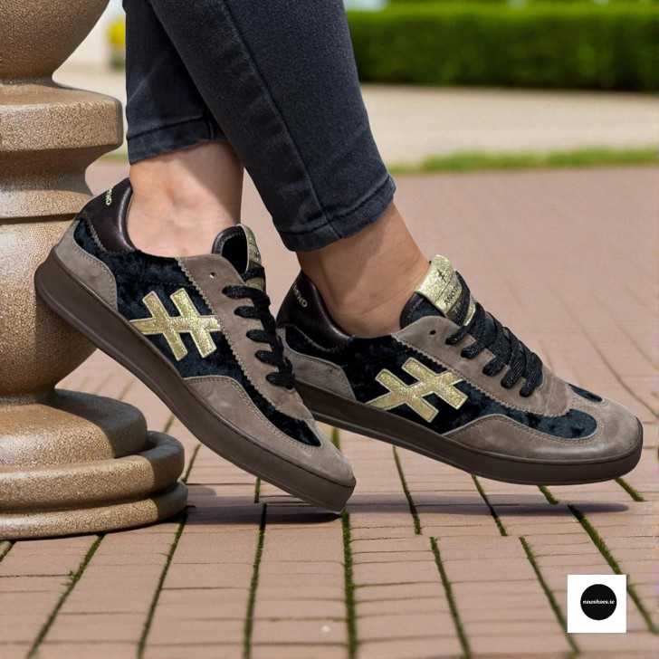 Another Trend Iconic II A0328115 Taupe & Black Sneaker
