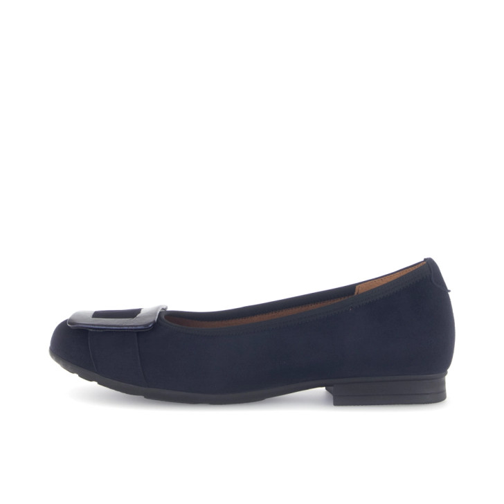 Gabor 72.463.46 Navy Comfort Fit Ballerina Pumps | newshoes.ie
