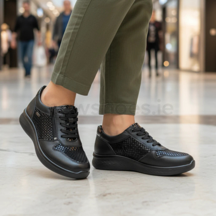 G Comfort P-819SW Black Fantasy Tex Women's Casual Shoe