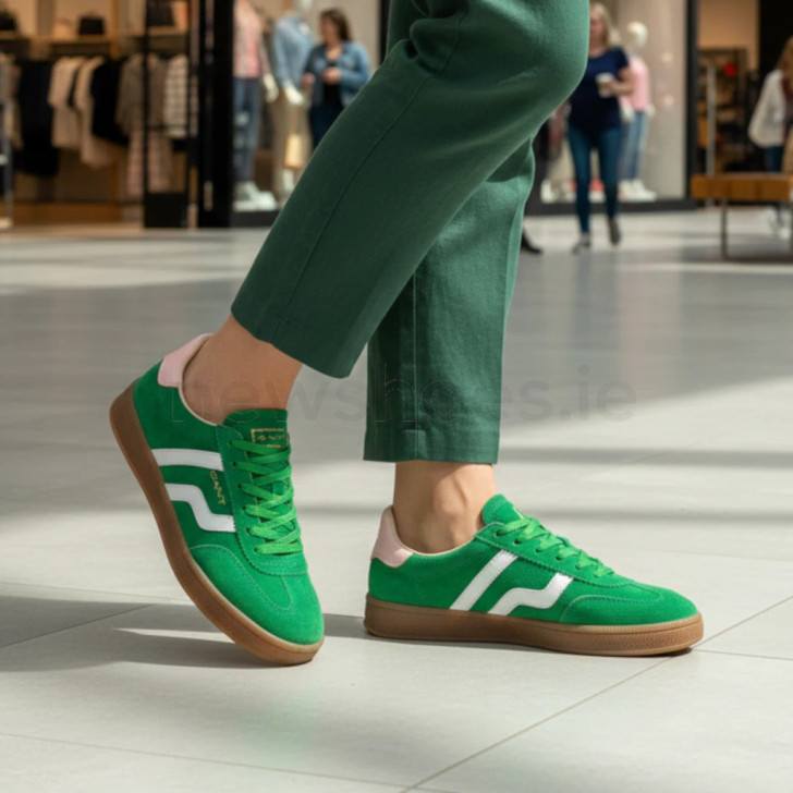 Gant Cuzima 32533197 Green Suede Sneaker | Gant Ireland