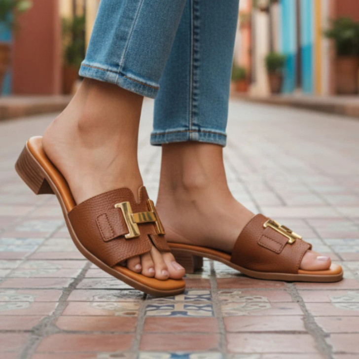 Oh My Sandals 5890 Doya Roble Tan Slide