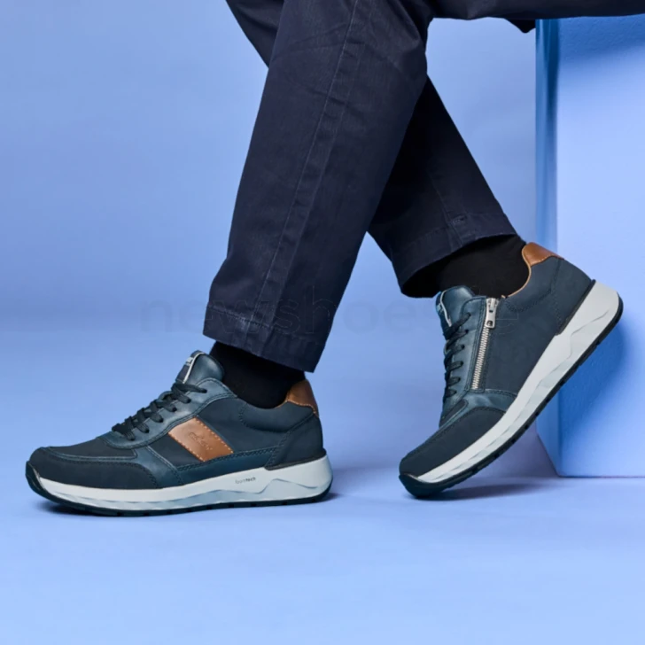 Rieker Sport 11505-14 Navy Wide Fit Lace Casual Shoe