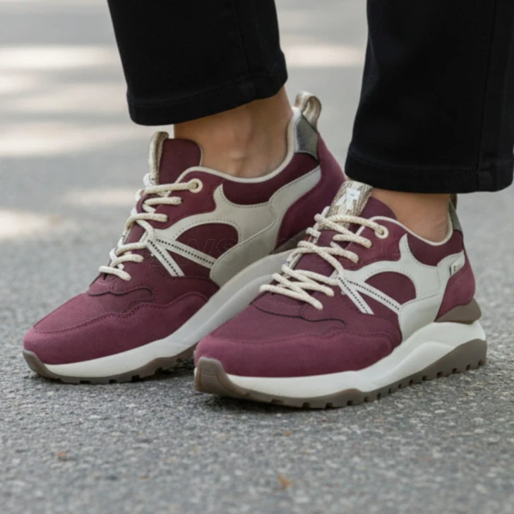 Rieker Sport W2501-35 Wine Beige Brown Water-Repellent