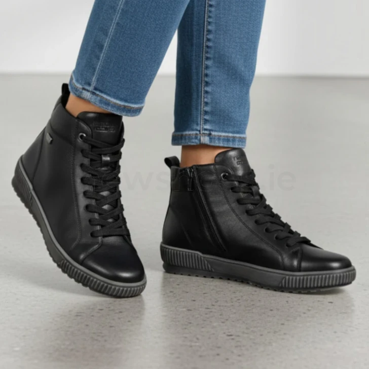 Remonte D0782-00 Black Tex Ankle Boot