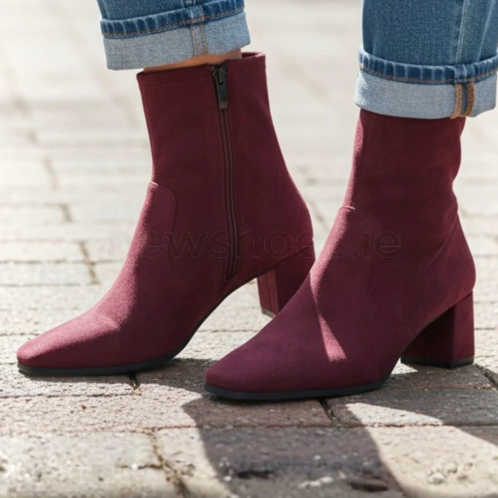 Caprice 9-25354-41 514 Bordeaux Stretch Ankle Boot