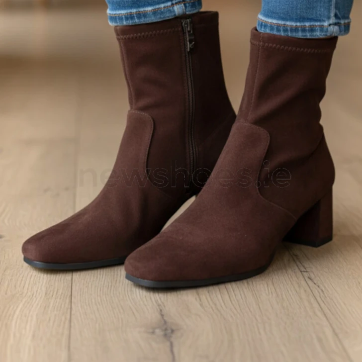 Caprice 9-25354-41 302 Dark Brown Stretch Ankle Boot