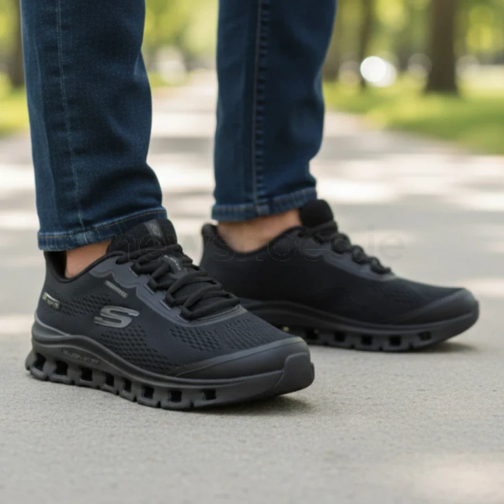 Skechers Slip-ins Waterproof: Glide-Step Pro - Chaching 233135 Black Men's Sneaker