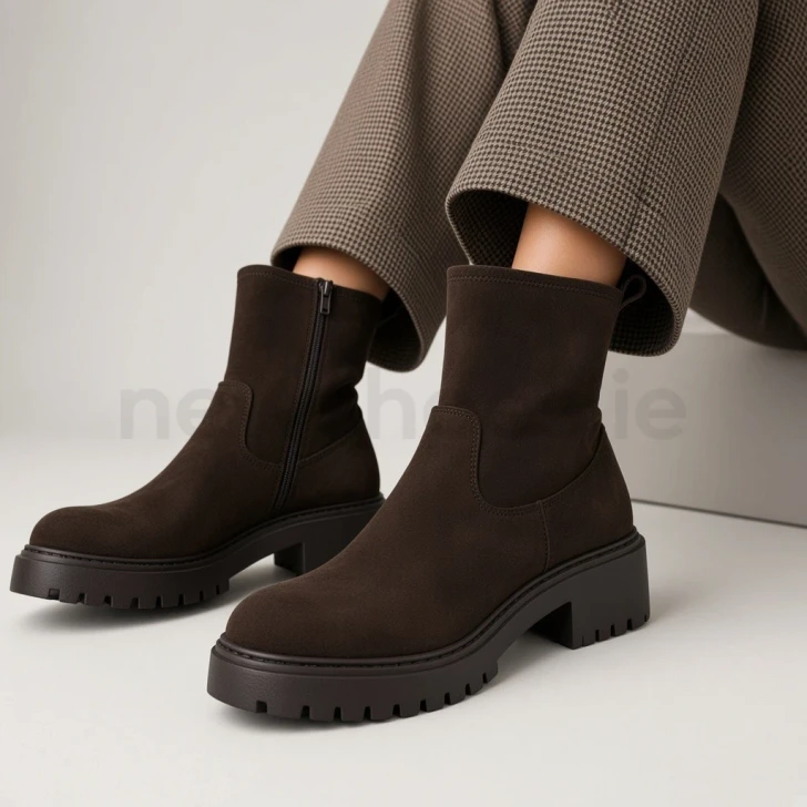 Unisa Guido_F26 Testa Brown suede sockette ankle boot