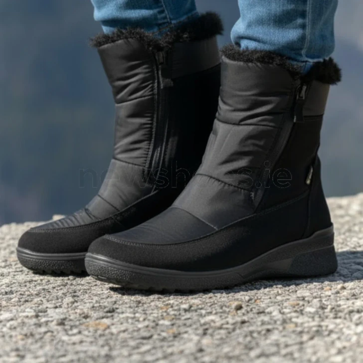 Ara München 12-58502-01 (H Fitting) Black Wide Fit Gore-Tex Ankle Boot