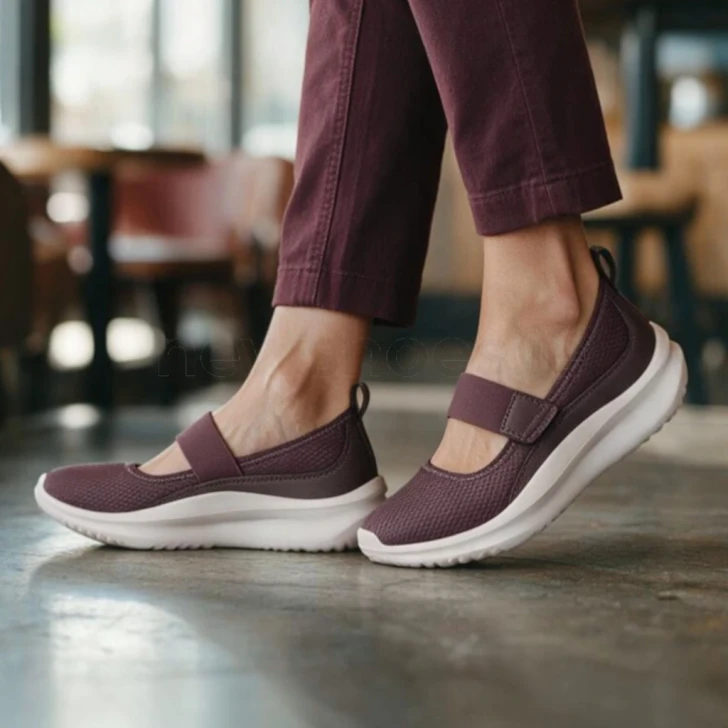 Clarks Solevana Jane 26328398 Mauve Strap Casual Shoe