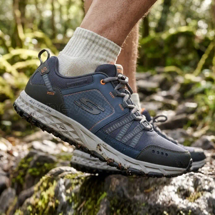 ウェア Skechers Escape Plan 51591 Navy Weatherproof Men's Casual Shoe