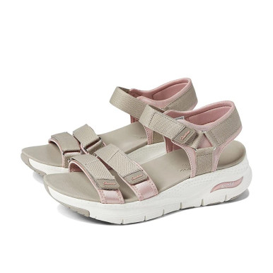 Skechers Arch Fit - Fresh Bloom Taupe Sandal | Skechers Ireland