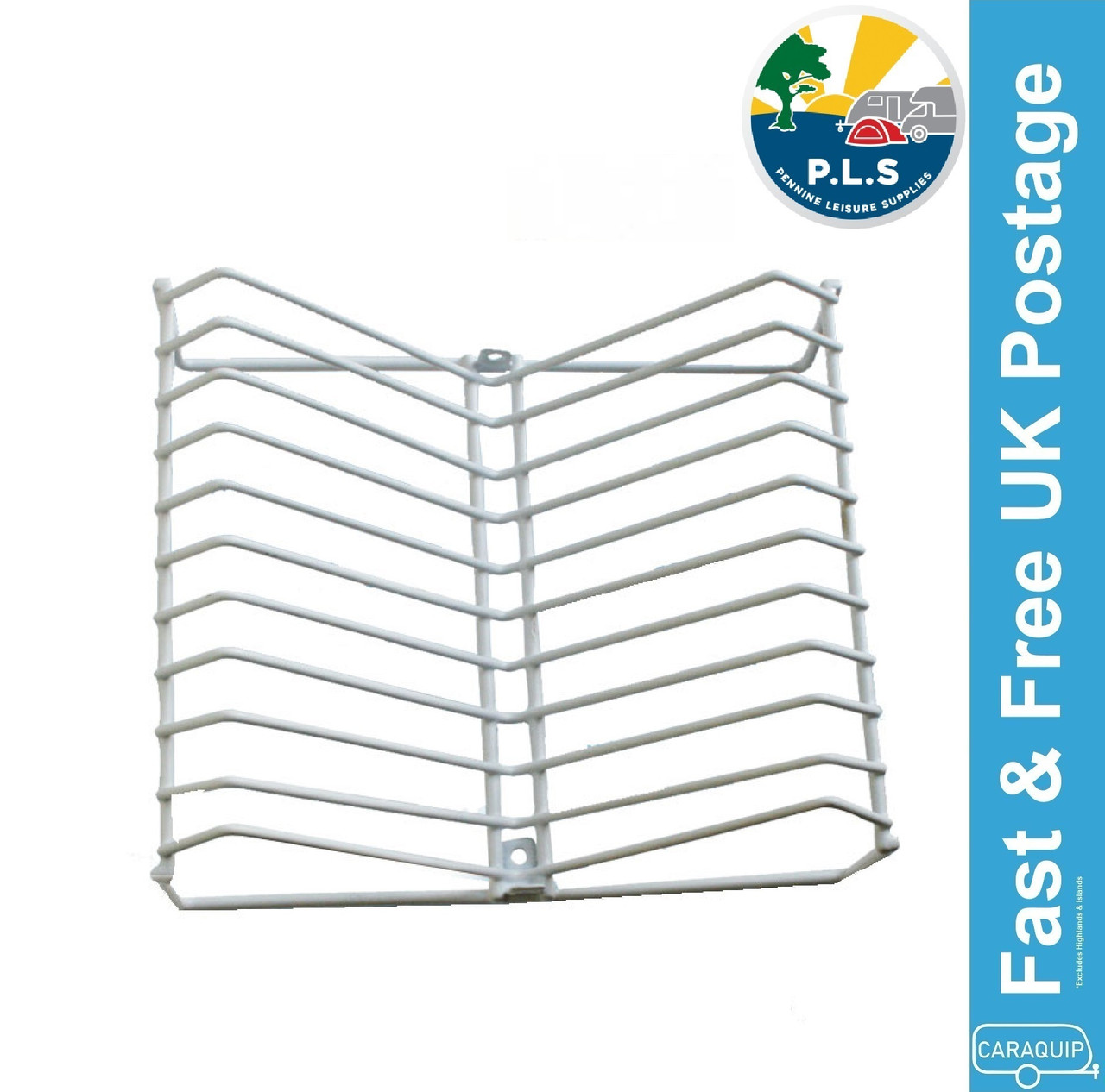 Caraquip.co.uk Wire Plate Rack Chrome