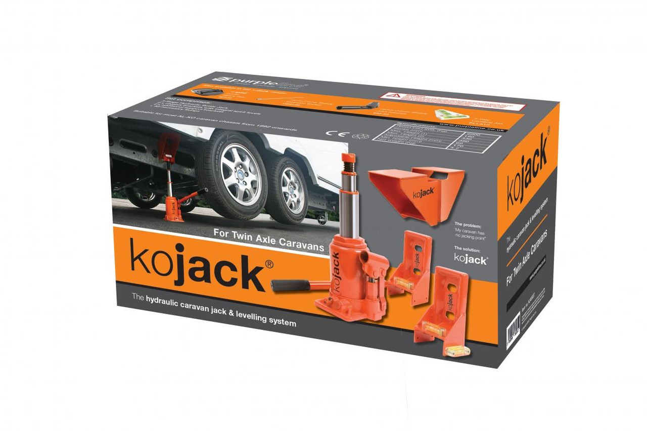Caraquip.co.uk Purpleline Kojack Caravan Twin Axle Hydraulic Jack