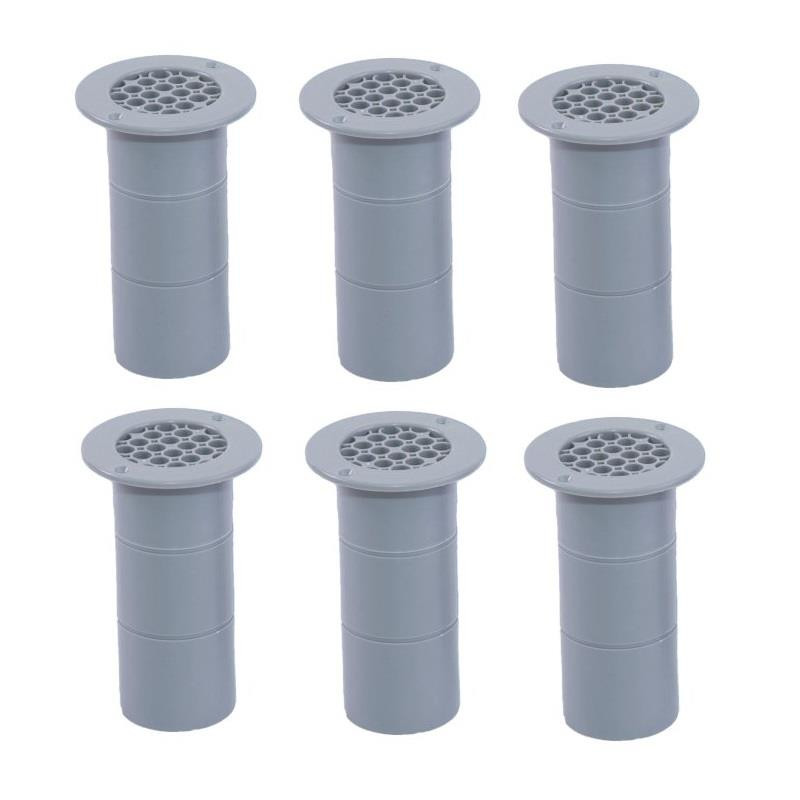 Gas Drop Out Round Floor Vent – White 75mm X 120mm – Campervan Caravan Motorhome