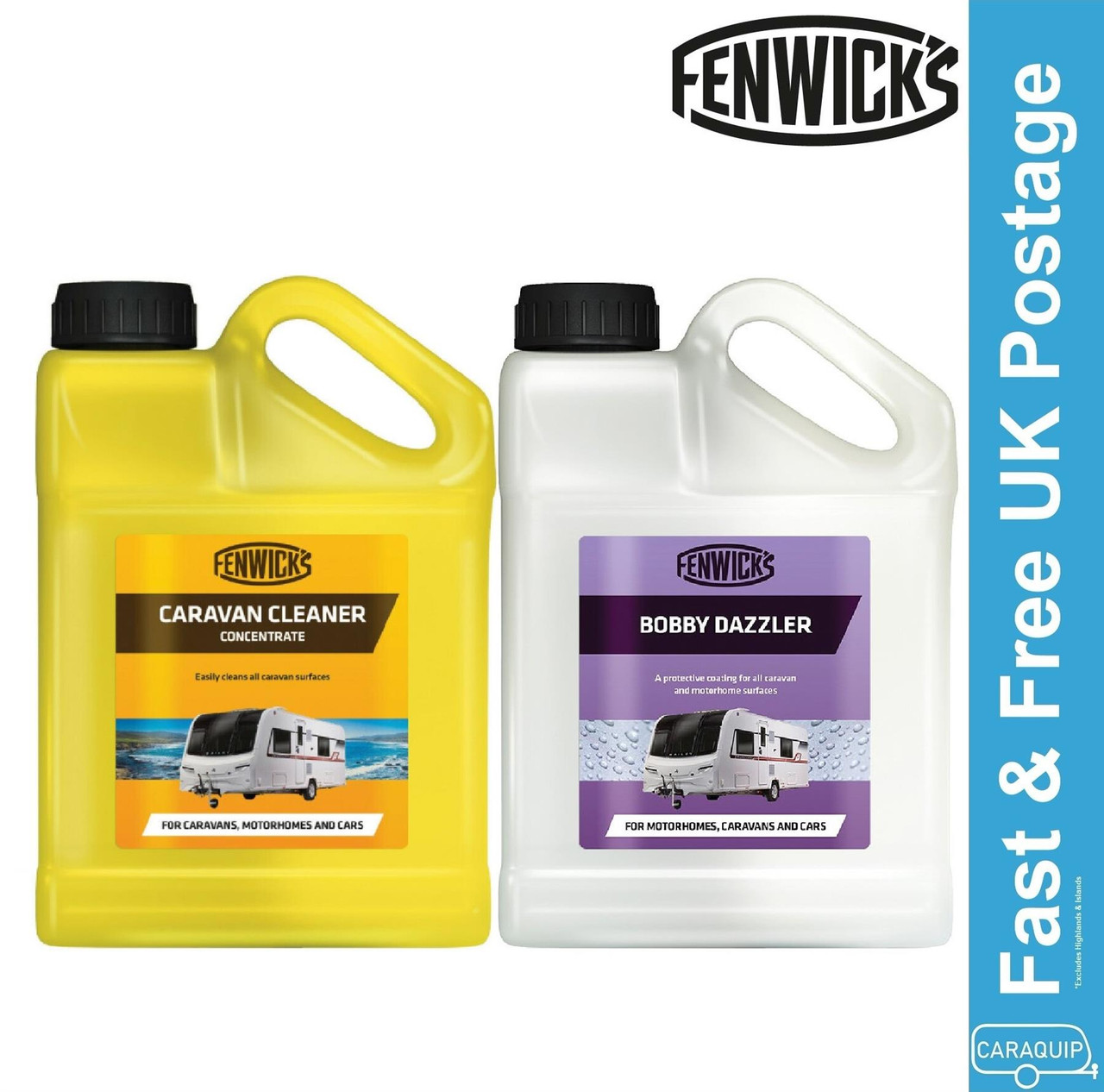 Fenwicks Caravan Cleaner 1L & Bobby Dazzler 1L