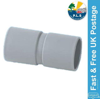 28mm Push Fit Straight Connector Waste Grey Water Pipe