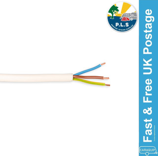 Mains Cable 3 x 1.5mm White