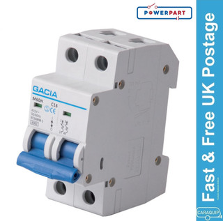 GACIA 15amp Double Pole MCB