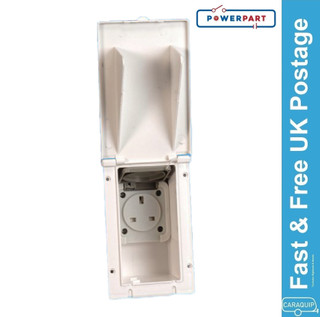 WHITE External 13amp Socket Box