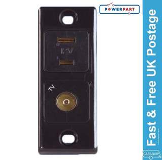 Black Architrave 12 Volt & TV Socket