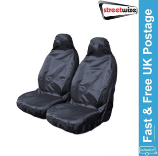 Streetwize Heavy Duty Car Waterproof Front Seat Protector Covers Pair - Grey