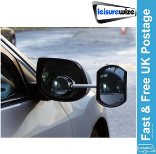 Streetwize Deluxe Towing Mirror Extension Glass Suck It & See Pair