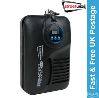 Streetwize 12v Digital Auto Cut Off Tyre Air Compressor 250PSi